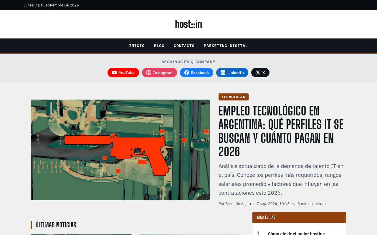 Sitio Web: Hostin